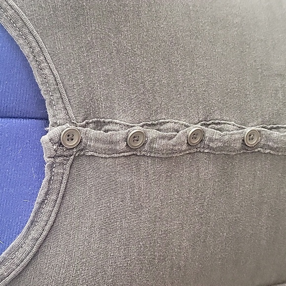 Free People Keepsake crochet inset henley top - Picture 7 of 13